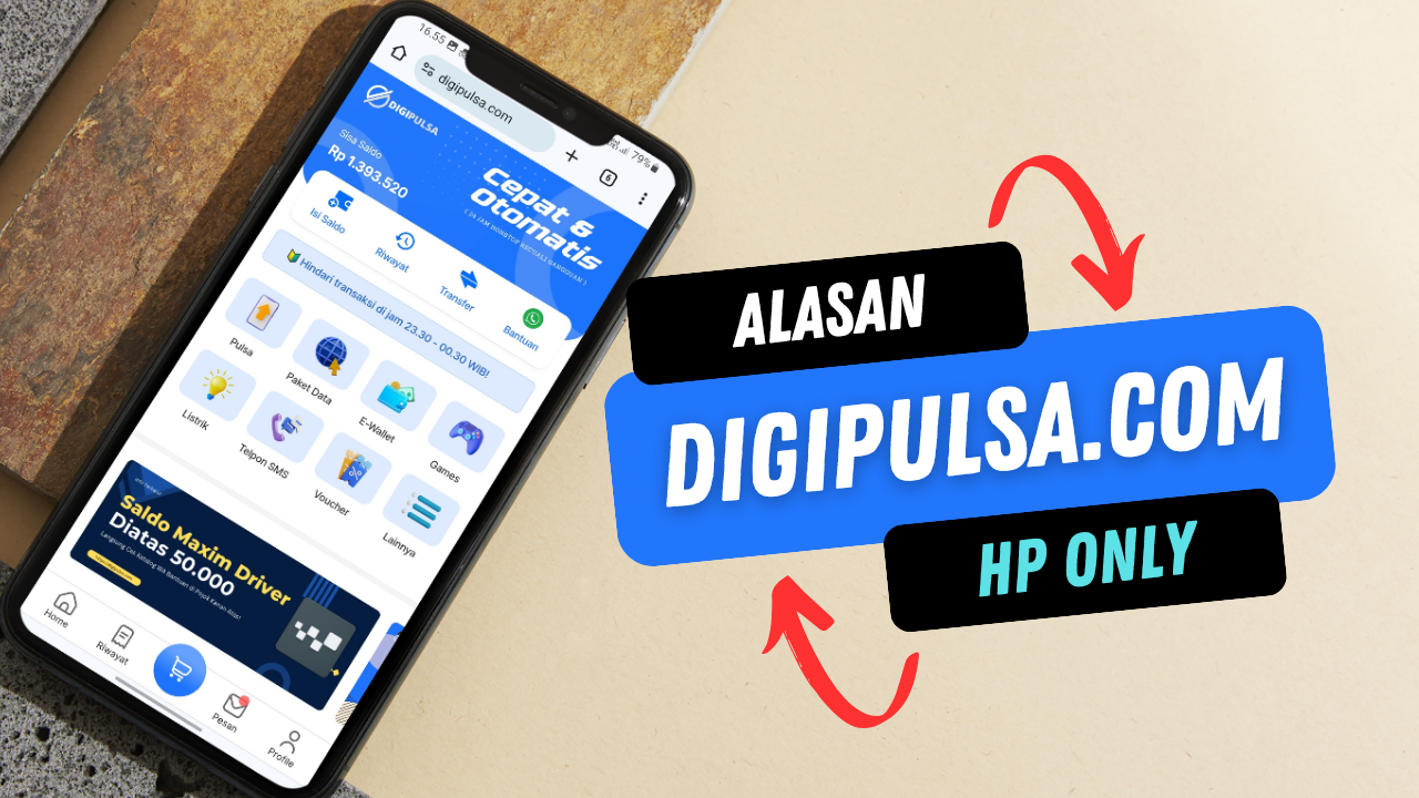 Akses Website Digipulsa Lebih Mudah dan Nyaman Lewat Smartphone