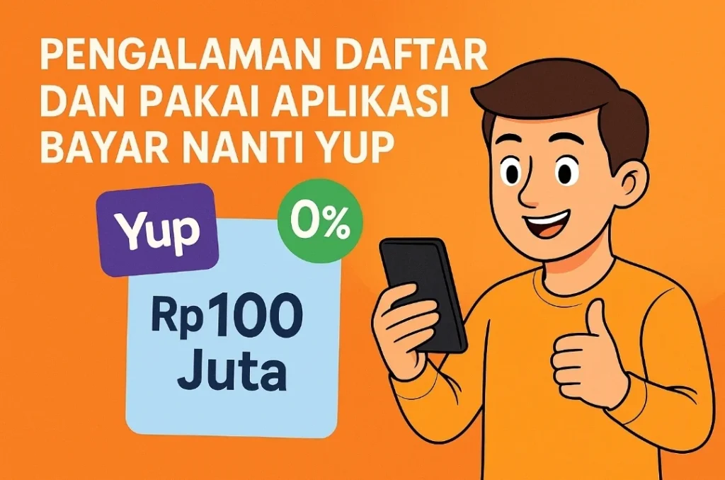 Pengalaman Daftar Yup PayLater: Limit Hingga Rp100 Juta dan Cicilan 0% di September 2026