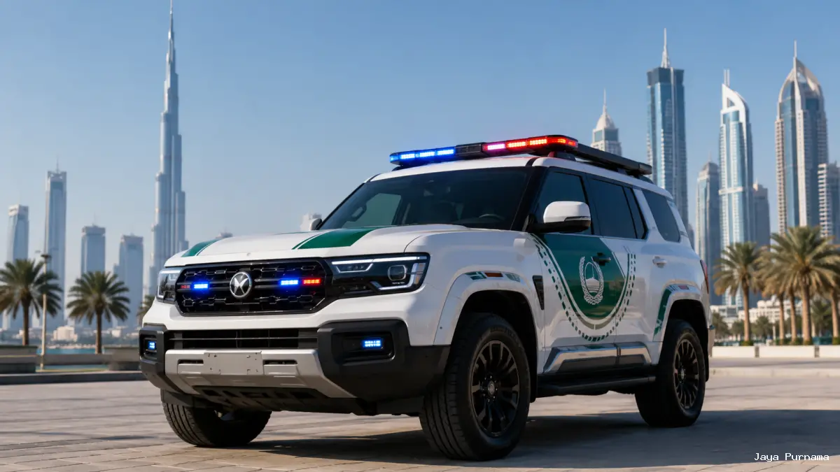 Denza B8 Jadi Mobil Polisi Dubai, Bukti SUV Hybrid Makin Dipercaya