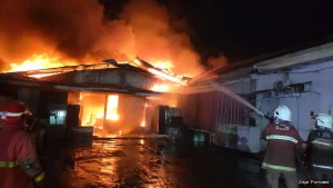 Gudang Frozen Food di Bandar Lampung Terbakar, Kerugian Rp600 Juta