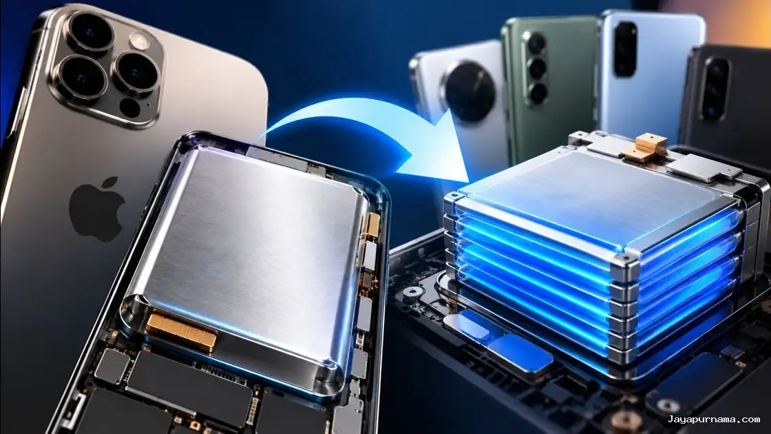 Smartphone China Uji Desain Baterai ala iPhone untuk Kapasitas Lebih Besar