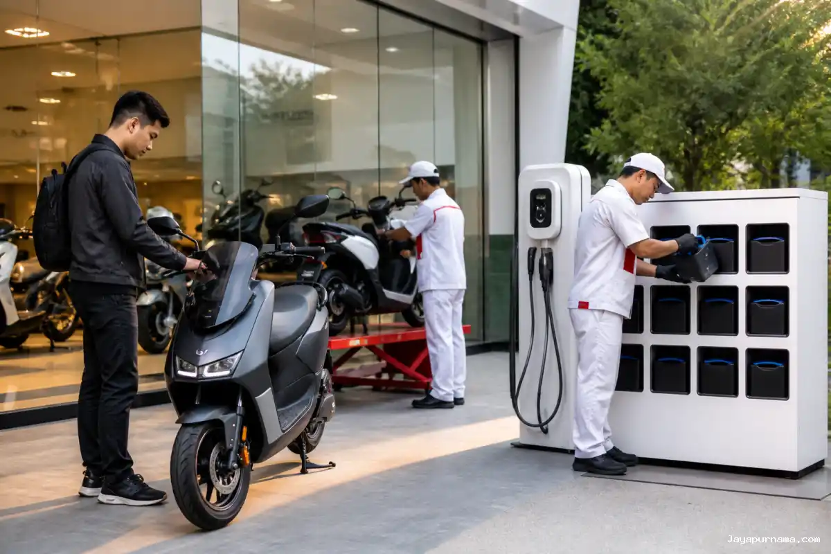 Honda Perluas Ekosistem Motor Listrik hingga Layanan Baterai