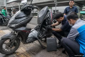 Motor Listrik Polytron FOX R Terbakar akibat Modifikasi Kabel