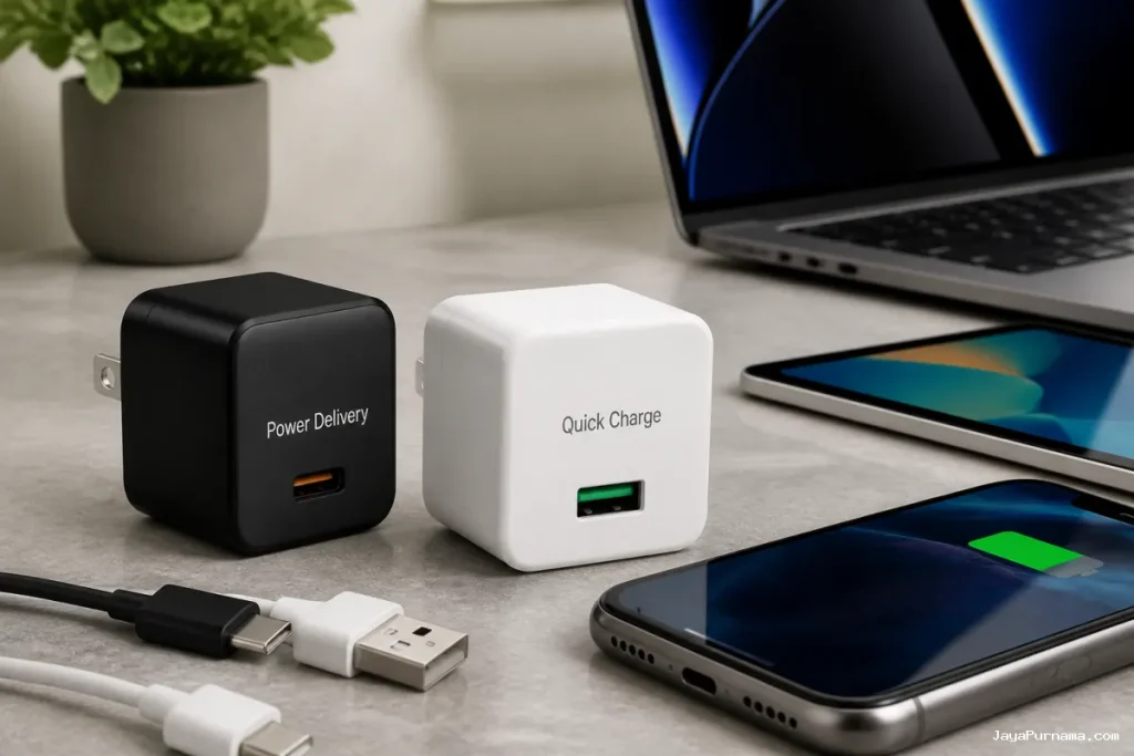 Perbedaan Power Delivery dan Quick Charge pada Charger Fast Charging