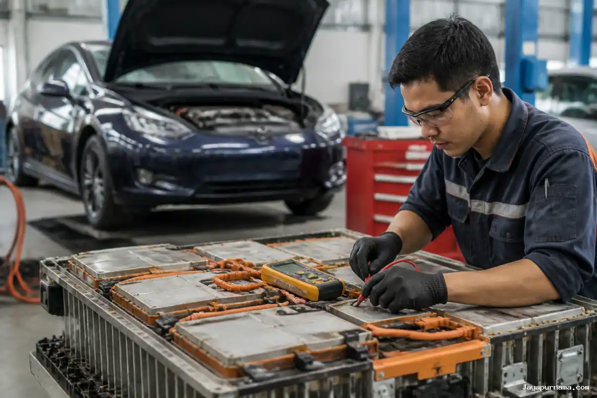 Restorasi Baterai Mobil Listrik Jadi Alternatif Ganti Satu Pack