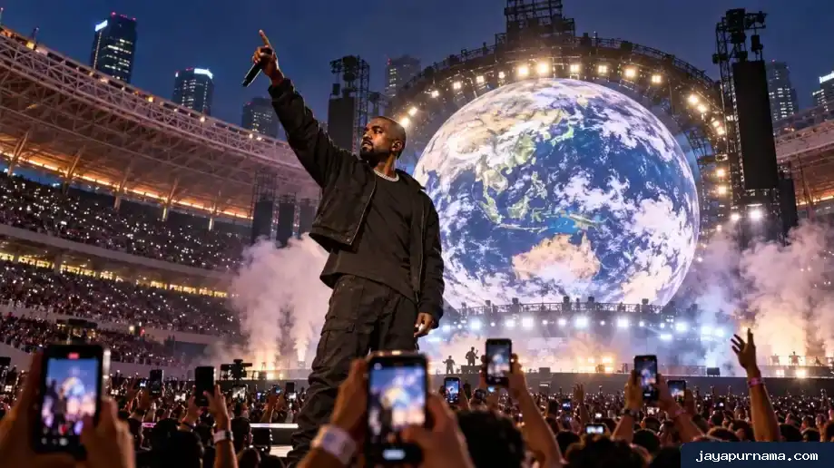 20.500 Turis Asing Serbu Konser Kanye West di Jakarta