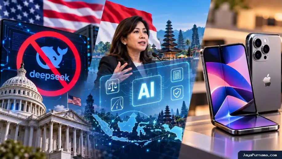 3 Berita Tekno Terpopuler: AS Blokir DeepSeek, Indonesia Siapkan Aturan AI