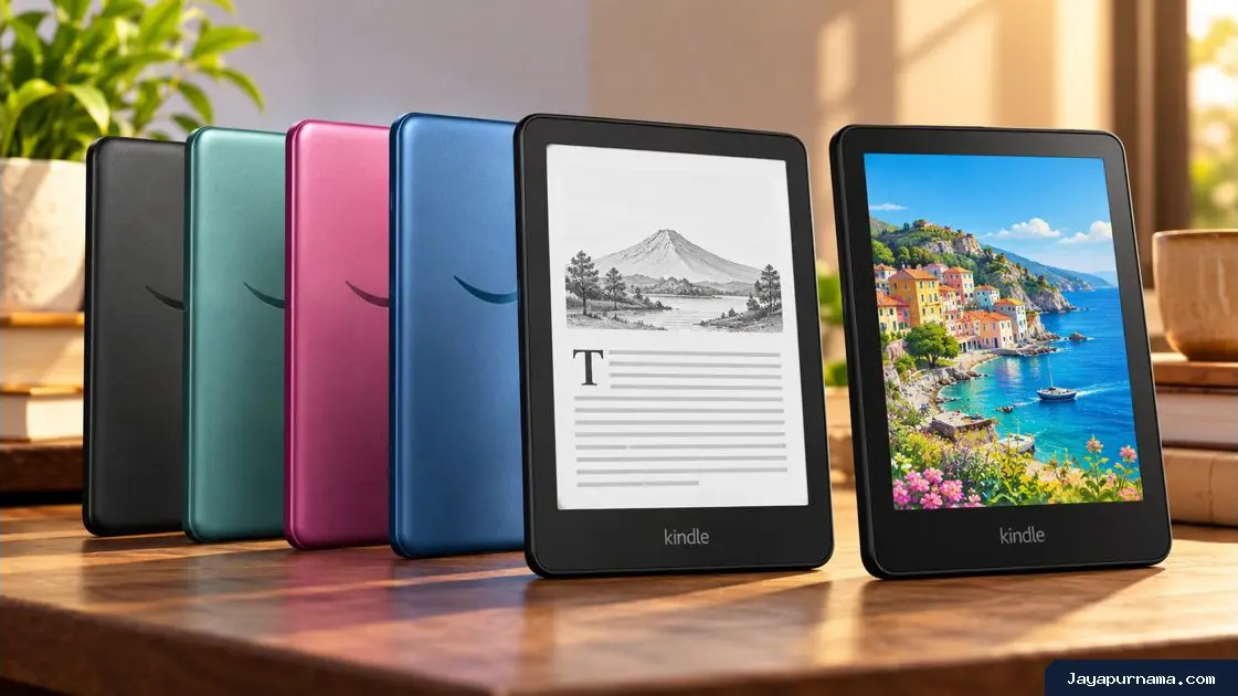 Amazon Luncurkan Kindle Baru dengan Warna Segar dan Desain Lebih Modern
