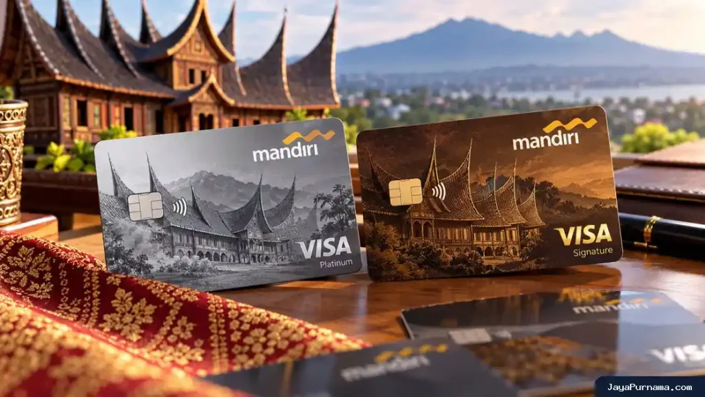 Bank Mandiri Ubah Desain Visa Platinum dan Visa Signature, Usung Rumah Gadang