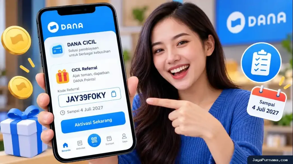 Cara Daftar & Aktivasi DANA CICIL via Kode Referral JAY39FOKY