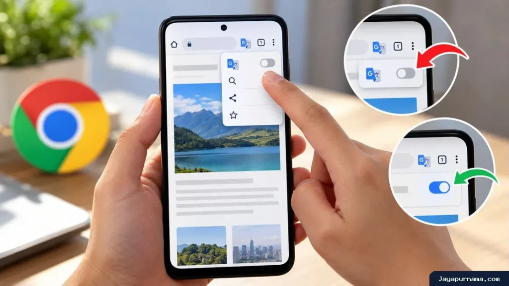 Cara Menyembunyikan Ikon Google Terjemahan di Chrome Android