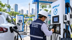 DKI Jakarta Mulai Tera Alat Ukur SPKLU, Baru 27 dari 750 Titik Penuhi Syarat
