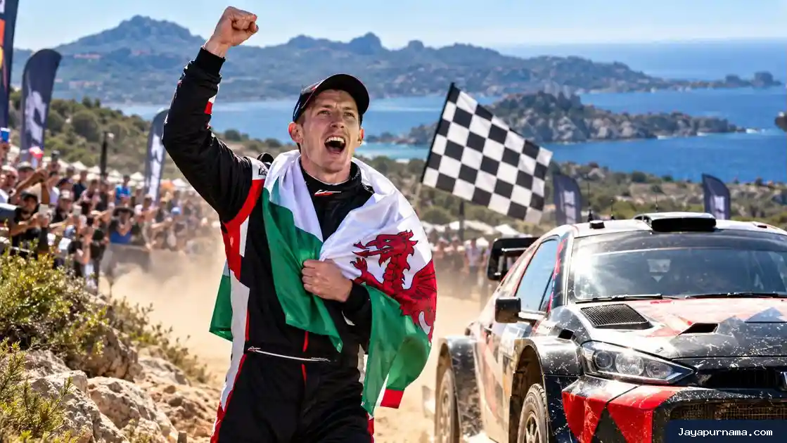 Elfyn Evans Akhiri Penantian 25 Tahun Inggris dengan Gelar WRC di Sardinia