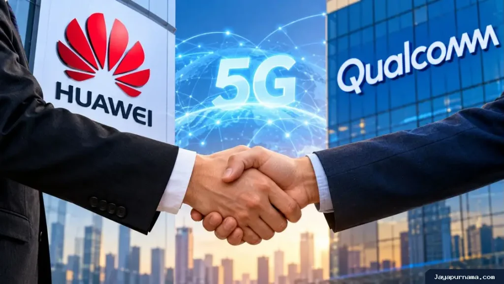 Huawei dan Qualcomm Sepakat Lisensi Paten 5G, AI, dan Jaringan