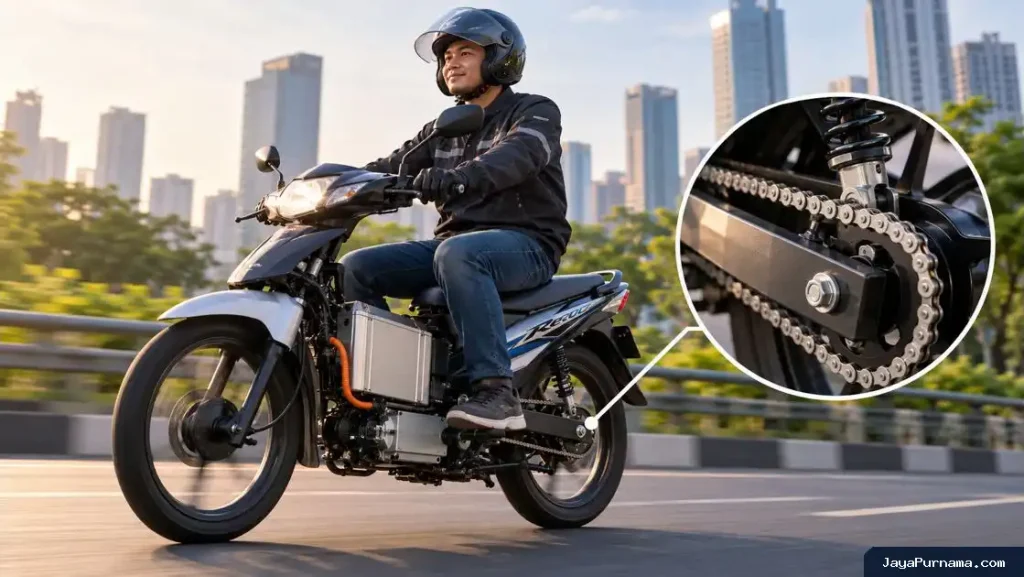 Motor Konversi Listrik Punya Keunggulan, Rantai Honda Revo Diklaim Awet Hampir Tiga Tahun