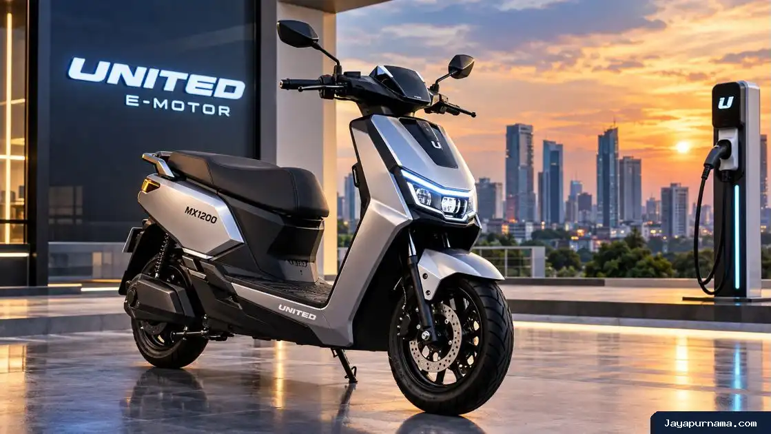 New MX1200 Lithium Resmi Meluncur, Motor Listrik United E-Motor Punya Jarak Tempuh 75 Km