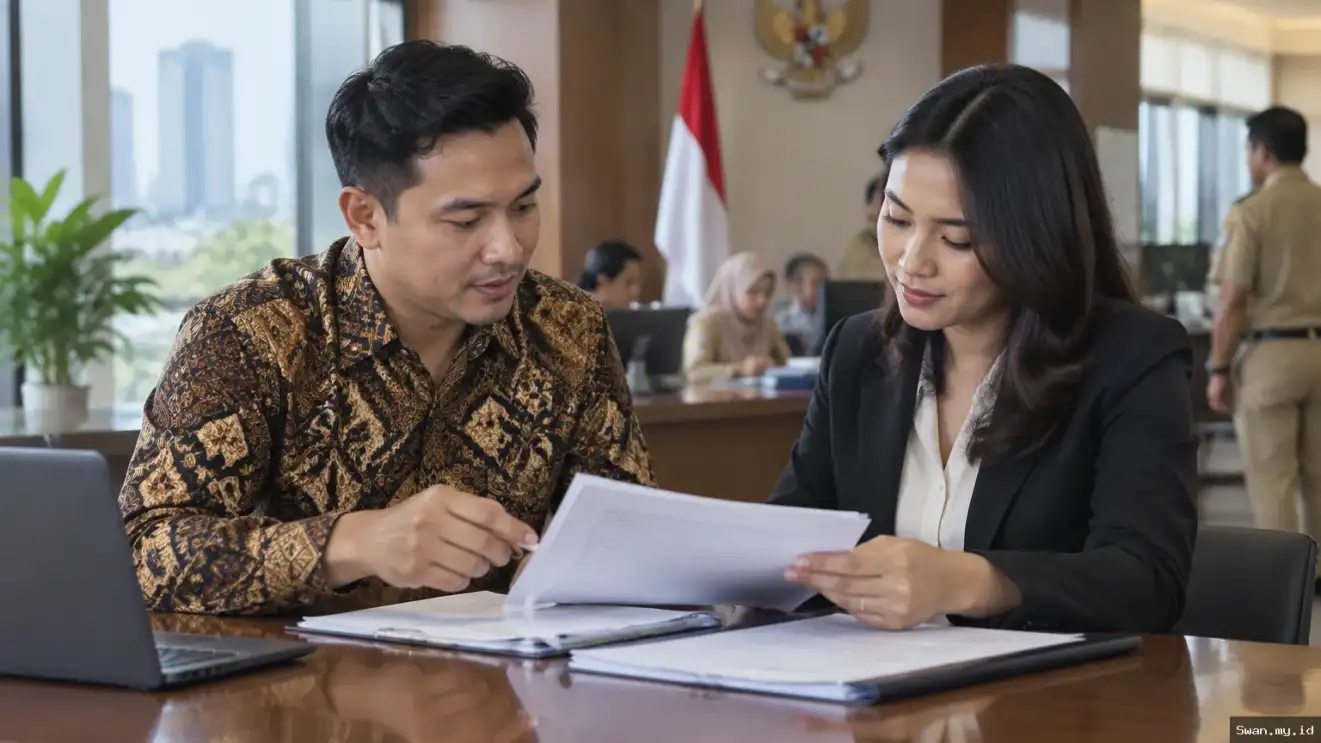 Cooperative and bank representatives review payment documents