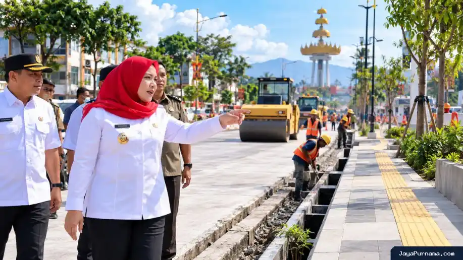 Pemkot Bandar Lampung Genjot Perbaikan Jalan, Drainase, dan Trotoar di Sejumlah Kecamatan