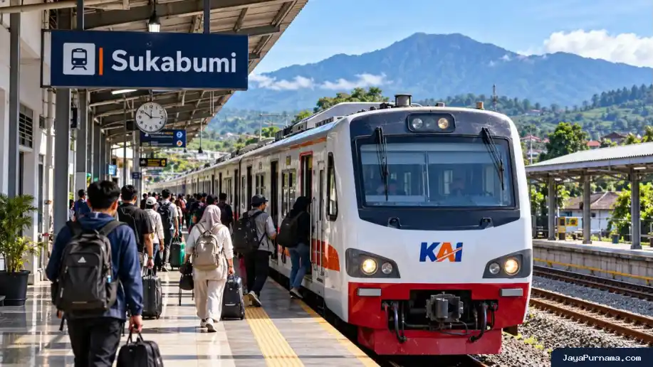 Penumpang Stasiun Sukabumi Tembus 613.678 Orang, Naik 7 Persen pada 2026