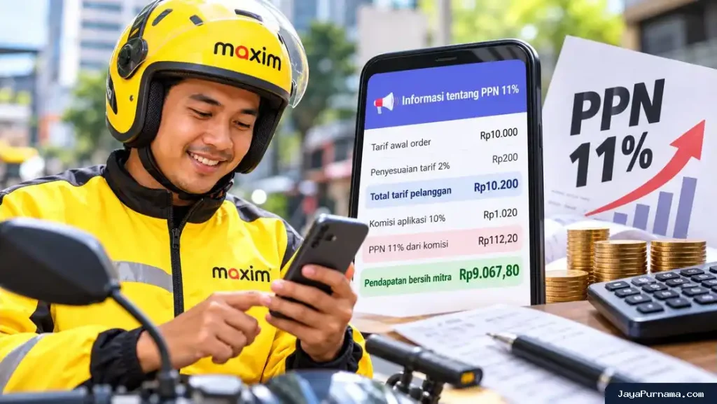 PPN 11% Maxim: Simak Penyesuaian Tarif Pelanggan dan Dampaknya terhadap Pendapatan Mitra Pengemudi