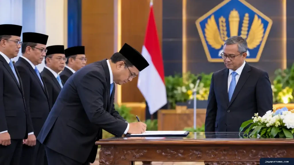 Suahasil Lantik Astera Primanto Jadi Sekjen Kemenkeu
