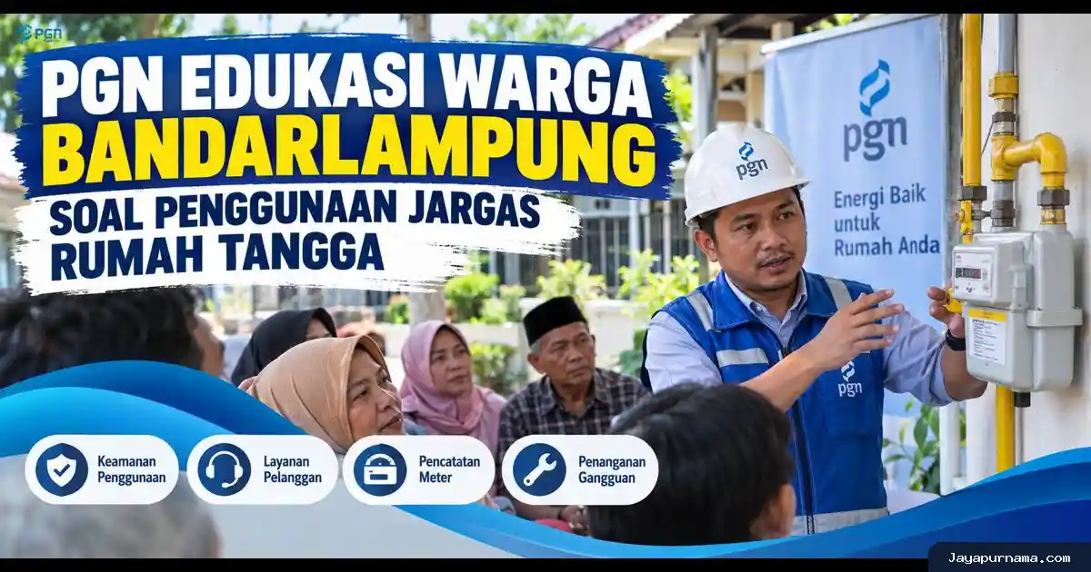 Warga Bandarlampung Dapat Edukasi PGN soal Keamanan Jargas Rumah Tangga