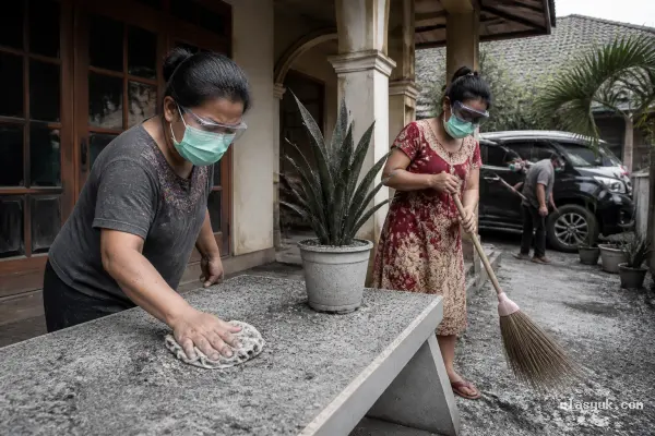 Abu Vulkanik Gunung Anak Krakatau Kembali Selimuti Bandar Lampung Abu Vulkanik Gunung Anak Krakatau Kembali Selimuti Bandar Lampung