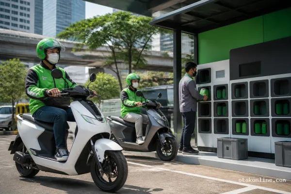 Sewa Motor Listrik untuk Ojol: Green SM dan GrabElectric Punya Skema Berbeda