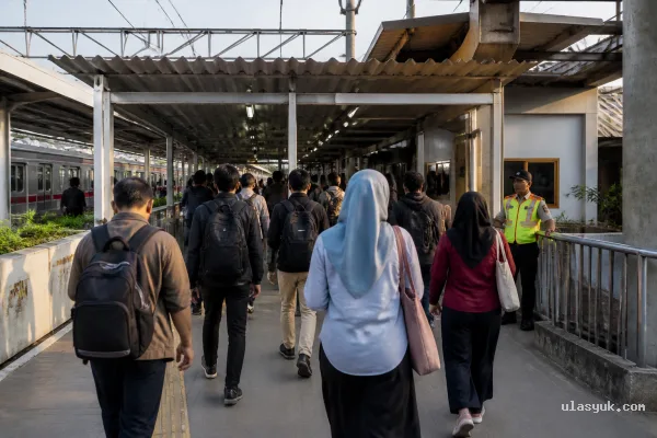 Stasiun KRL Juanda Kembali Beroperasi Normal Setelah Penumpukan Stasiun KRL Juanda Kembali Beroperasi Normal Setelah Penumpukan